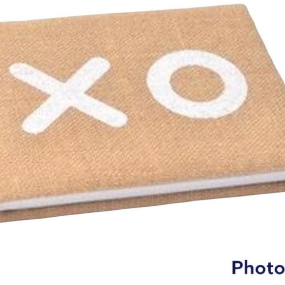XO Burlap Wedding Guestbook & Pillow Gartner Studios New - Picture 5 of 5